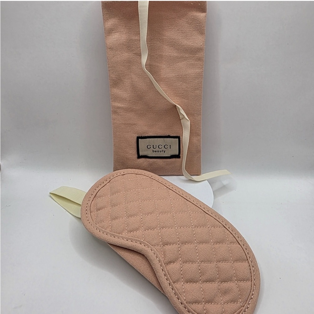 Gucci Blush Quilted Eye Mask